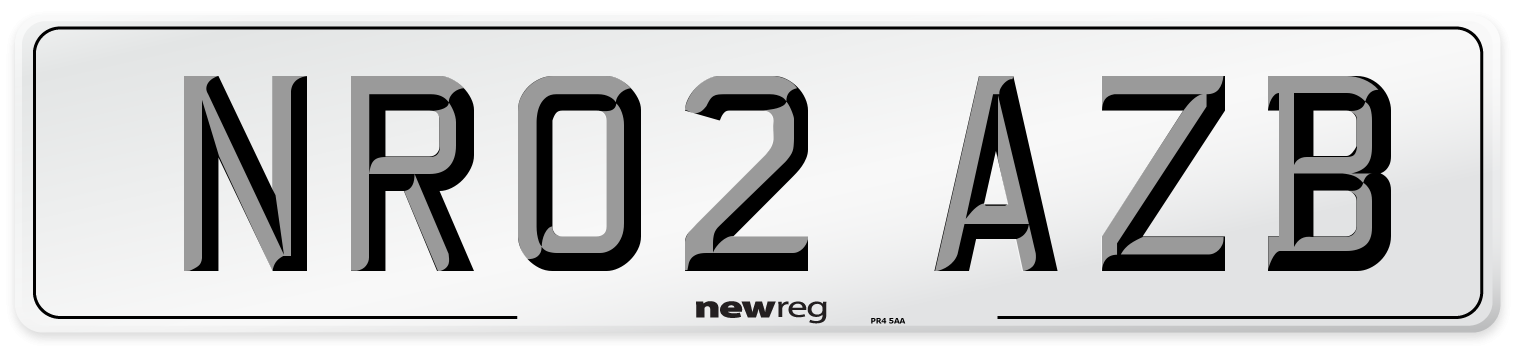 NR02 AZB Number Plate from New Reg